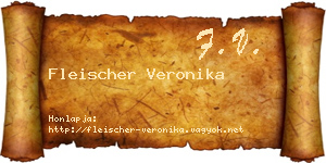 Fleischer Veronika névjegykártya