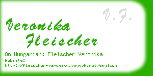 veronika fleischer business card